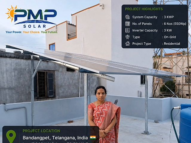 3 kW rooftop system, Bandangpet
