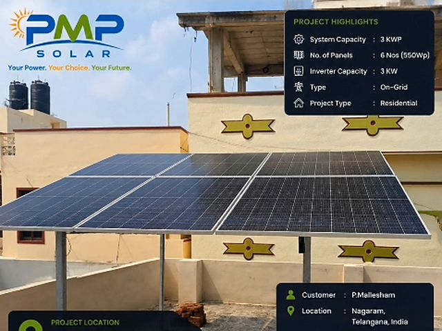 3 kW rooftop system, Nagaram